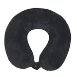 Sport si Outdoor - Articole de voiaj - Accesorii articole de voiaj - Perna de Calatorie Anatomica, cu Spuma cu Memorie, Neagra, 30cm - Infinity.ro