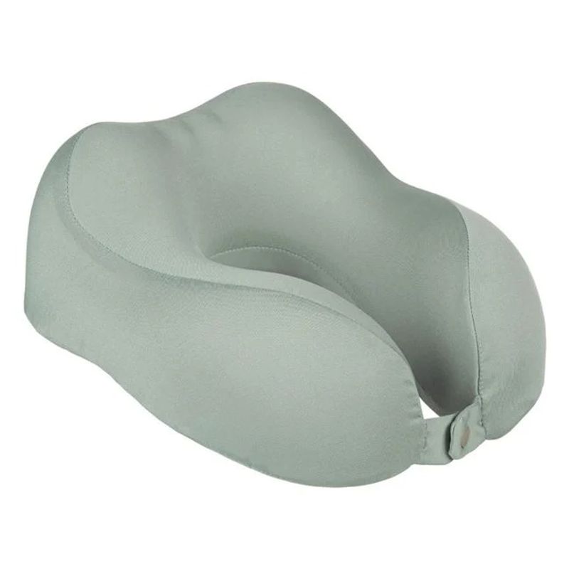 Sport si Outdoor - Articole de voiaj - Accesorii articole de voiaj - Perna de Calatorie Anatomica, Gri, cu Spuma cu Memorie, 27cm - Infinity.ro