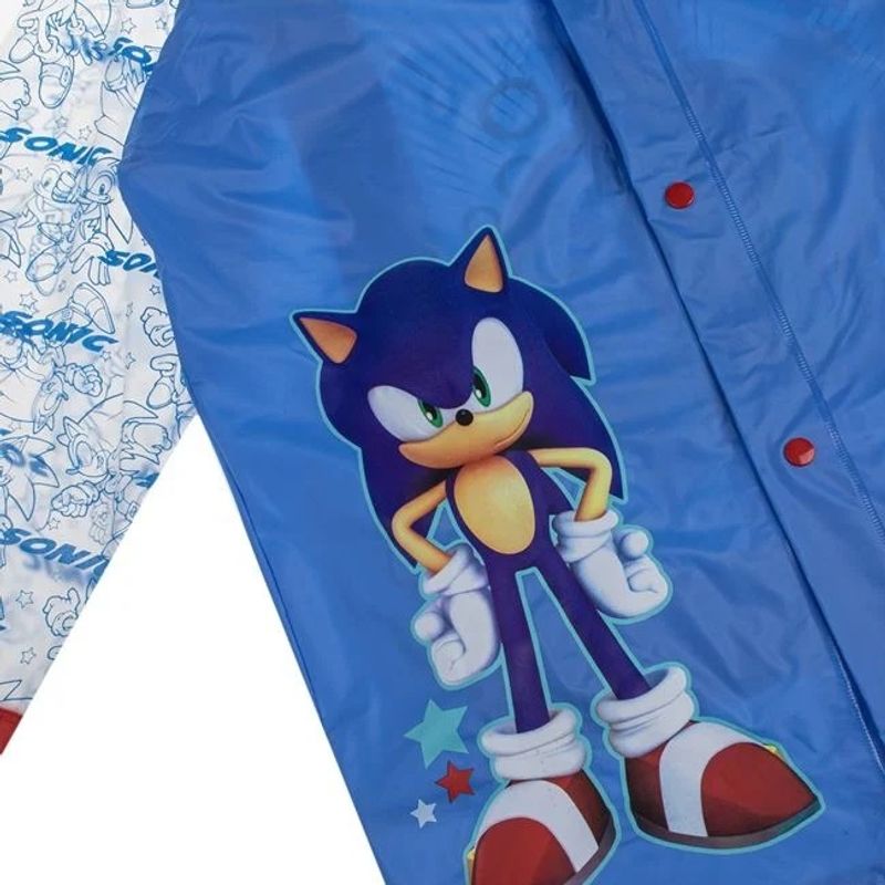 Fashion, accesorii si bijuterii - Copii - Accesorii copii - Alte accesorii copii - Pelerina de Ploaie cu Maneci Transparente, Sonic, pentru Copii, One Size, bleu - Infinity.ro