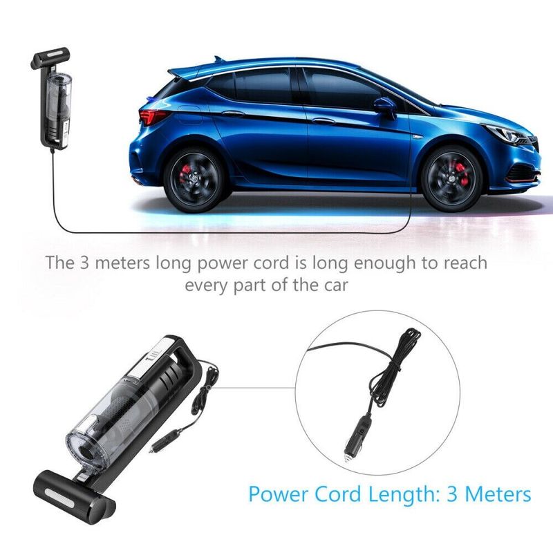 Auto si Moto - Intretinere auto - Aspiratoare auto - Aspirator Masina/Auto, 100W Turbo, Lumina LED, Accesorii incluse, Premium - Infinity.ro