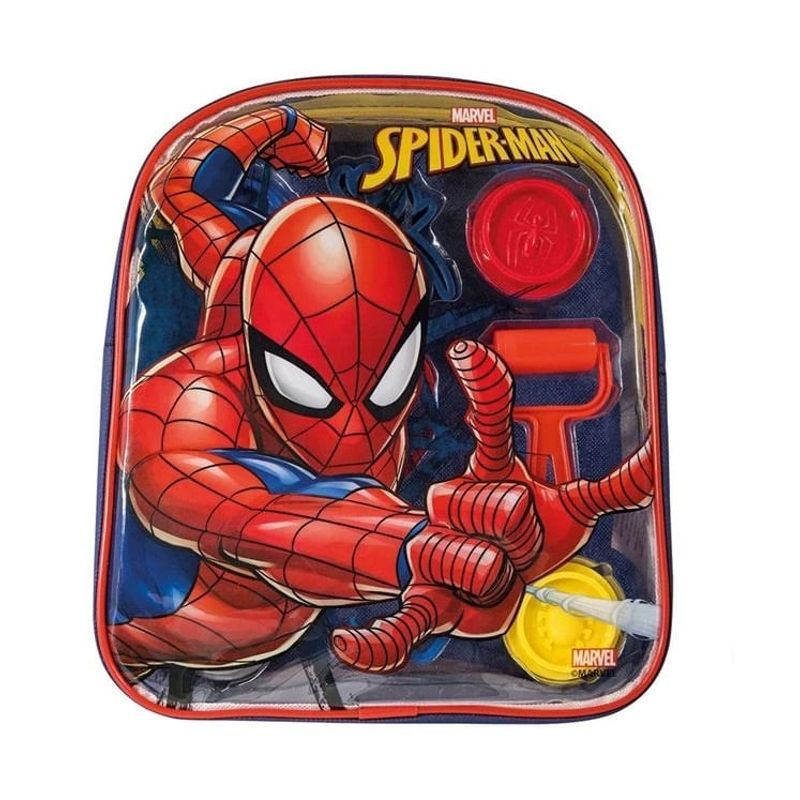 Carti si Birotica - Rechizite - Plastilina - Set Plastilina Spiderman, cu 4 Recipiente si 5 Accesorii, 3ani+, 23x5x24 cm - Infinity.ro