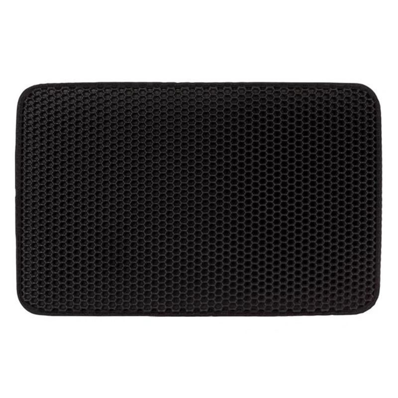 Petshop - Ingrijire si Igiena - Litiere si accesorii - Accesorii litiere - Covoras toaleta, pentru pisica, dimensiuni 58x37cm, negru - Infinity.ro