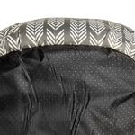 Petshop - Accesorii petshop - Culcusuri si custi - Culcusuri si saltele - Pat pentru caini, din imitatie de blana, dreptunghiular, dimensiuni 57x52x14cm, gri-bej - Infinity.ro