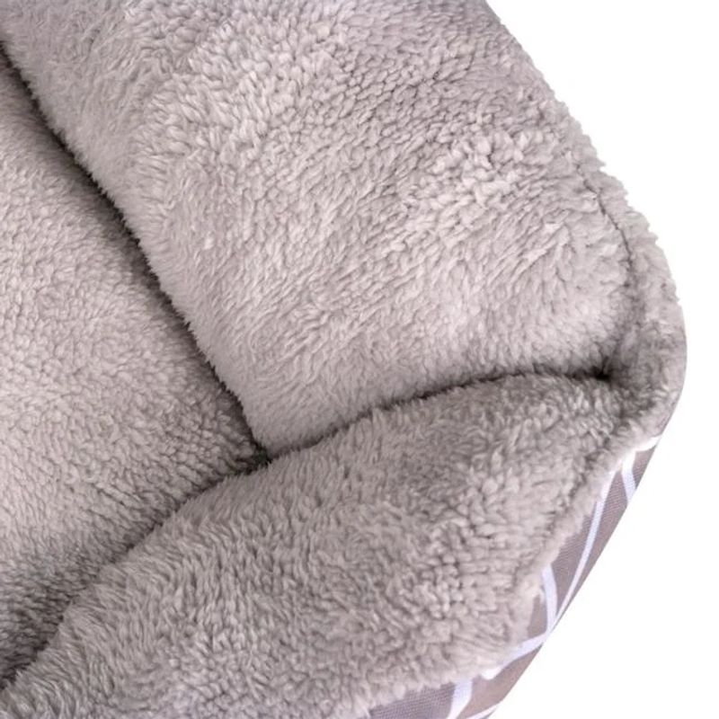 Petshop - Accesorii petshop - Culcusuri si custi - Culcusuri si saltele - Pat pentru caini, cu strat exterior rezistent la apa, dimensiuni 61x45x19cm, gri - Infinity.ro