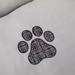 Petshop - Accesorii petshop - Culcusuri si custi - Culcusuri si saltele - Pat pentru caini, dreptunghiular, model labuta, dimensiuni 110x80x25cm, gri - Infinity.ro