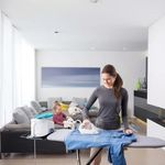 Market - Spalare si intretinere rufe - Mese de calcat - Masa de calcat, din metal, dimensiuni 110x38x97.5cm, gri - Infinity.ro