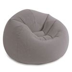 Casa si Gradina - Mobilier - Scaune si fotolii - Fotolii - Fotoliu gonflabil, catifelat, dimensiuni 114x114x71cm, gri - Infinity.ro