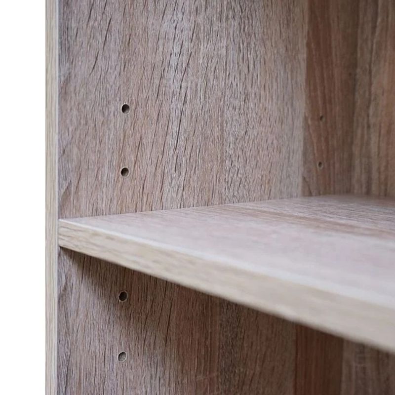 Casa si Gradina - Mobilier - Biblioteci si rafturi - Etajere - Etajera tip Biblioteca, cu 3 Rafturi, 30x23.5x89cm, alb/natural - Infinity.ro