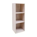 Casa si Gradina - Mobilier - Biblioteci si rafturi - Etajere - Etajera tip Biblioteca, cu 3 Rafturi, 30x23.5x89cm, alb/natural - Infinity.ro
