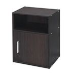 Casa si Gradina - Mobilier - Comode si corpuri - Noptiere - Noptiera cu Raft si Usa, lemn, 36x28x50cm, maro - Infinity.ro