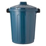 Casa si Gradina - Mobilier - Organizare si depozitare - Cosuri de gunoi - Cos de gunoi, din plastic, cu capac si clips, capacitate 25L, albastru - Infinity.ro