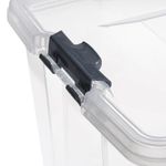 Casa si Gradina - Mobilier - Organizare si depozitare - Cutii depozitare - Cutie de depozitare, cu capac, din plastic, capacitate 30L, transparent - Infinity.ro