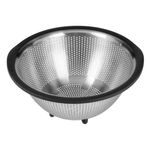 Casa si Gradina - Bucatarie si vesela - Ustensile bucatarie - Site bucatarie, strecuratori si accesorii - Strecuratoare din metal, cu margine din plastic, dimensiuni 29x12.5cm, argintiu - Infinity.ro