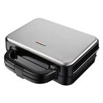 Electronice si Electrocasnice - Electrocasnice bucatarie - Preparare paine - Sandwich-maker - Aparat pentru sandwich, din otel inoxidabil, putere 1000W, negru-argintiu - Infinity.ro