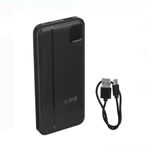 Casa si Gradina - Electrice - Accesorii electrice - Baterii, acumulatori si incarcatoare - Powerbank 22.5W, ecran LED & 2 cabluri de incarcare 7x1.3x14.5cm, negru - Infinity.ro