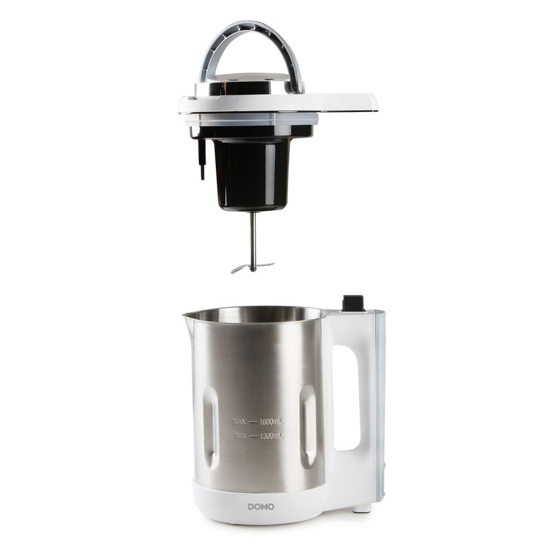 Electronice si Electrocasnice - Electrocasnice bucatarie - Mixere, tocatoare & roboti de bucatarie - Blendere si mini tocatoare - Blender cu functie de Preparat Supa Domo DO737BL, Capacitate 1.6 Litri, Putere 1000 W - Infinity.ro