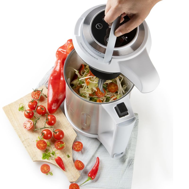 Electronice si Electrocasnice - Electrocasnice bucatarie - Mixere, tocatoare & roboti de bucatarie - Blendere si mini tocatoare - Blender cu functie de Preparat Supa Domo DO737BL, Capacitate 1.6 Litri, Putere 1000 W - Infinity.ro