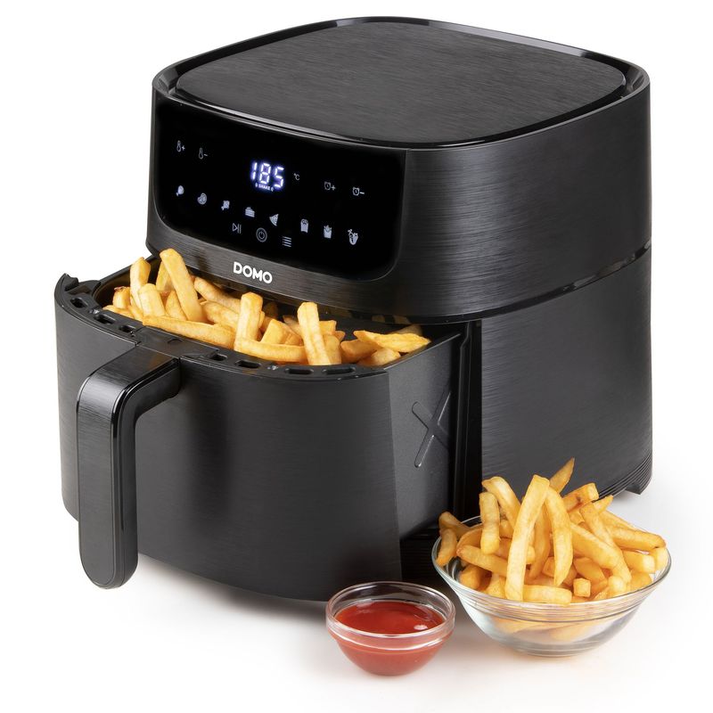 Electronice si Electrocasnice - Electrocasnice bucatarie - Aparate de gatit & desert - Friteuze - Friteuza Domo Deli-fryer DO539FR, 6 L, 1500 W - Infinity.ro