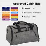 Sport si Outdoor - Articole de voiaj - Genti voiaj - Geanta de calatorie, gri, 40 x 20 x 25 cm, Vivo, JBTB73B-GREY - Infinity.ro