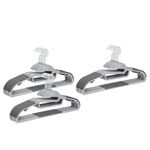 Casa si Gradina - Mobilier - Organizare si depozitare - Umerase si valeti - Set 30 umerase, antialunecare, gri, Vivo, TK0113 - Infinity.ro