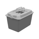 Petshop - Accesorii petshop - Culcusuri si custi - Genti si articole transport - Cusca de transport pentru rozatoare, animale de companie mici, 30 x 20 x 20 cm, gri, Vivo MT0010 - Infinity.ro