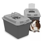 Petshop - Accesorii petshop - Culcusuri si custi - Genti si articole transport - Cusca de transport pentru rozatoare, animale de companie mici, 30 x 20 x 20 cm, gri, Vivo MT0010 - Infinity.ro