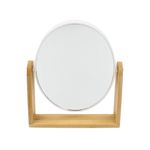 Ingrijire personala si Cosmetice - Machiaj - Oglinzi cosmetice - Oglinda machiaj ovala, Eleganza, 15 x 18 cm, culoarea alb - Infinity.ro