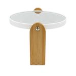 Ingrijire personala si Cosmetice - Machiaj - Oglinzi cosmetice - Oglinda machiaj ovala, Eleganza, 15 x 18 cm, culoarea alb - Infinity.ro