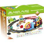 Jucarii, Copii si Bebe - Jucarii si jocuri - Seturi de constructie si cuburi - Seturi de constructie - MAGPLAYER Joc de constructie magnetic - 68 piese - Infinity.ro