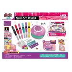 Jucarii, Copii si Bebe - Jucarii si jocuri - Jucarii de rol - Frumusete, bijuterii si accesorii fetite - Set Mini Salon de Manichiura pentru Copii 6 ani+, cu 6 Markere si Accesorii pentru o Manichiura Creativa, Multicolor - Infinity.ro