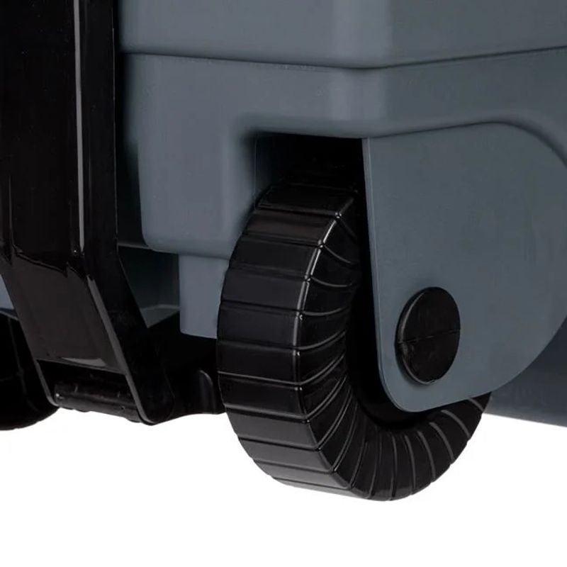 Casa si Gradina - Mobilier - Organizare si depozitare - Cosuri de gunoi - Cos de gunoi, din plastic, cu roti si pedala, capacitate 60L, gri - Infinity.ro