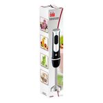 Electronice si Electrocasnice - Electrocasnice bucatarie - Mixere, tocatoare & roboti de bucatarie - Mixere - Mixer vertical, de mana, din inox, putere 400W, dimensiuni 7x7x41cm, negru-argintiu - Infinity.ro