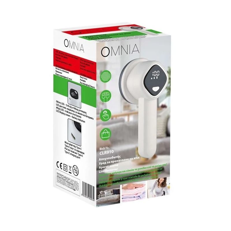 Ingrijire personala si Cosmetice - Aparate & accesorii ingrijire personala - Aparate cosmetice - Aparate intretinere si ingrijire corporala - Aparat de Indepartat Scame, cu Ecran Digital, Reincarcabil, 9.5x8.5x21.5 cm, alb - Infinity.ro