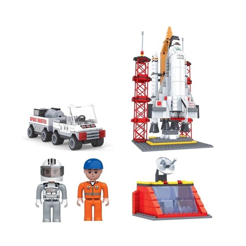 Jucarii, Copii si Bebe - Jucarii si jocuri - Seturi de constructie si cuburi - Seturi de constructie - Caramizi de Constructie, Lansator de Rachete cu 2 Figurine, 570 Piese, 6ani+,47x6.5x35 cm - Infinity.ro