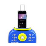 Jucarii, Copii si Bebe - Jucarii si jocuri - Jucarii de rol - Instrumente muzicale de jucarie - Microfon Karaoke cu Stand, Sunet si Lumini, Functii multiple, 5ani+, 27x10x49.5cm, albastru - Infinity.ro