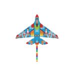 Jucarii, Copii si Bebe - Jucarii si jocuri - Jucarii de exterior - Zmeie si jucarii zburatoare - Zmeu textil cu model racheta, 1.15x0.6m, multicolor - Infinity.ro