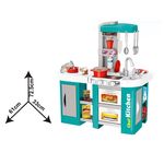 Jucarii, Copii si Bebe - Jucarii si jocuri - Jucarii de rol - Bucatarii copii - Bucatarie de jucarie pentru copii 3+ ani, cu sunete realiste, 44 accesorii, plastic, 61 x 33 x 72.5 cm - Infinity.ro