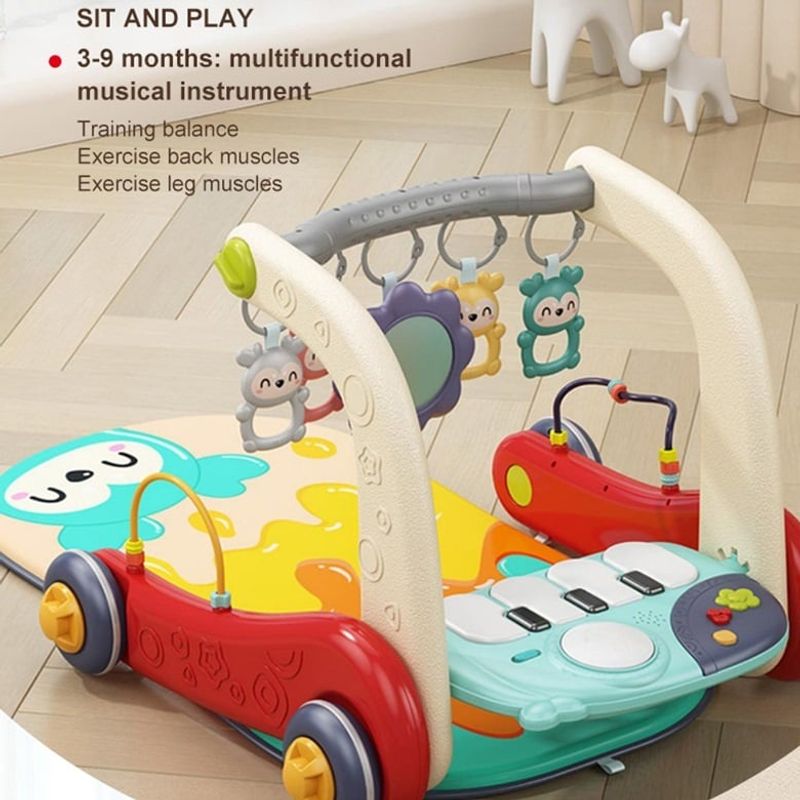 Jucarii, Copii si Bebe - Carucioare si articole de transport - Premergatoare - Antemergator si saltea cu centru activitati pentru bebelusi 0-9+ luni, multifunctional, 40 x 54 x 78 cm, multicolor - Infinity.ro