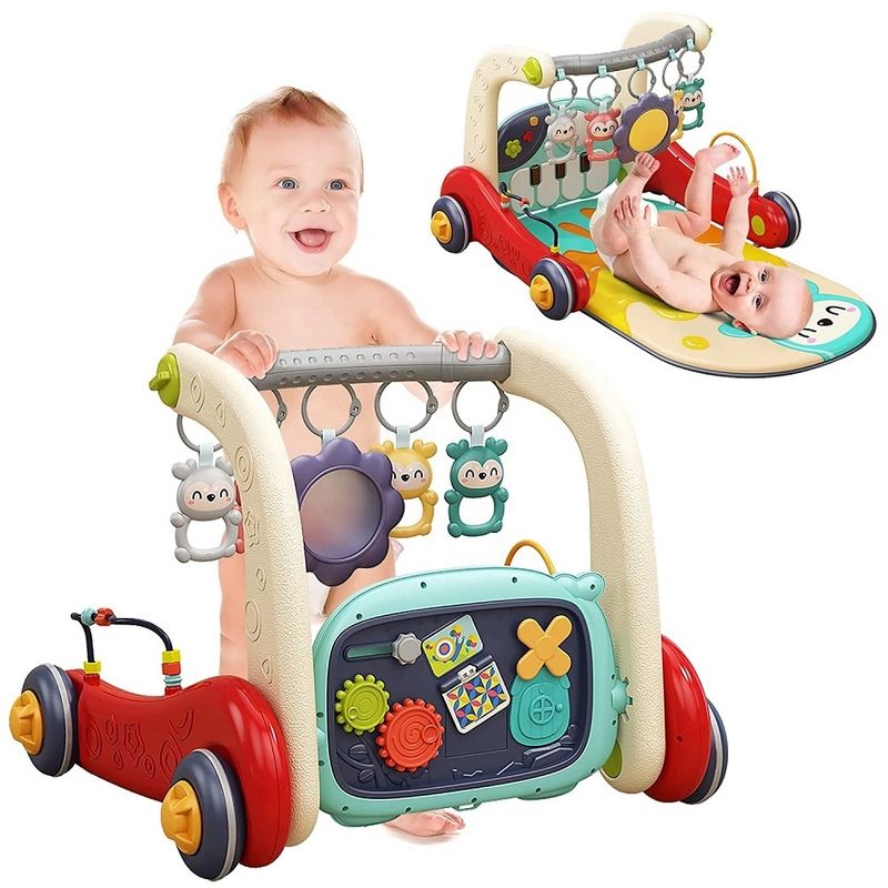 Jucarii, Copii si Bebe - Carucioare si articole de transport - Premergatoare - Antemergator si saltea cu centru activitati pentru bebelusi 0-9+ luni, multifunctional, 40 x 54 x 78 cm, multicolor - Infinity.ro
