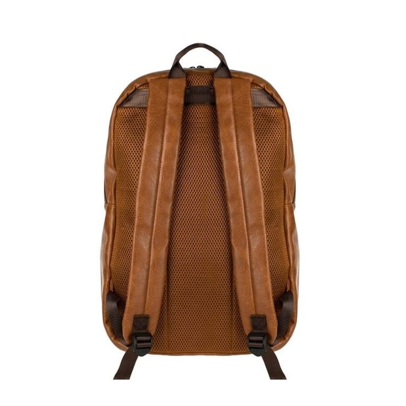 Fashion, accesorii si bijuterii - Barbati - Accesorii barbati - Genti si rucsacuri barbati - Rucsac din piele artificiala, 30 x 13 x 46 cm, maro - Infinity.ro