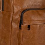 Fashion, accesorii si bijuterii - Barbati - Accesorii barbati - Genti si rucsacuri barbati - Rucsac din piele artificiala, 30 x 13 x 46 cm, maro - Infinity.ro