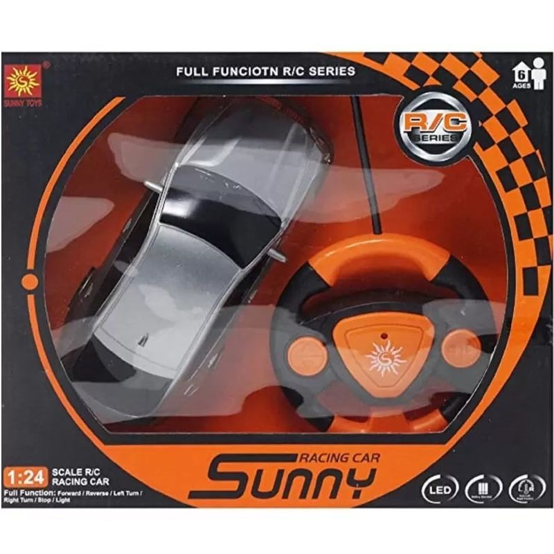 Jucarii, Copii si Bebe - Jucarii si jocuri - Vehicule si jucarii cu telecomanda - Masinute - Masinuta de curse RC, cu lumina LED, pentru copii de 6 ani+, scara 1:24, plastic, 20x8x5 cm - Infinity.ro