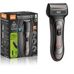 Ingrijire personala si Cosmetice - Aparate & accesorii ingrijire personala - Aparate de ras si tuns - Aparate de tuns - Set cu aparat de tuns, ras si pentru nas, RAF R4018, 3W, reincarcabil, 1200mAh, utilizare 60 min, negru - Infinity.ro