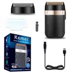 Ingrijire personala si Cosmetice - Aparate & accesorii ingrijire personala - Aparate de ras si tuns - Seturi complete de ras & tuns - Masina de barbierit/shaver Kemei 2 in 1, Profesional, 3W, Calitate Premium, Negru - Infinity.ro