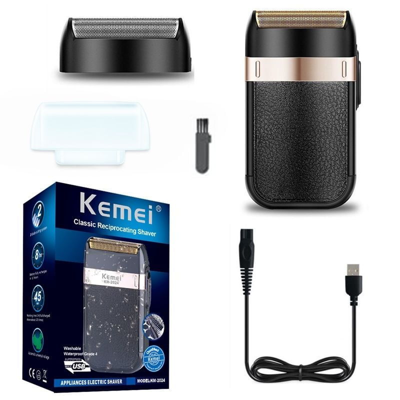 Ingrijire personala si Cosmetice - Aparate & accesorii ingrijire personala - Aparate de ras si tuns - Seturi complete de ras & tuns - Masina de barbierit/shaver Kemei 2 in 1, Profesional, 3W, Calitate Premium, Negru - Infinity.ro