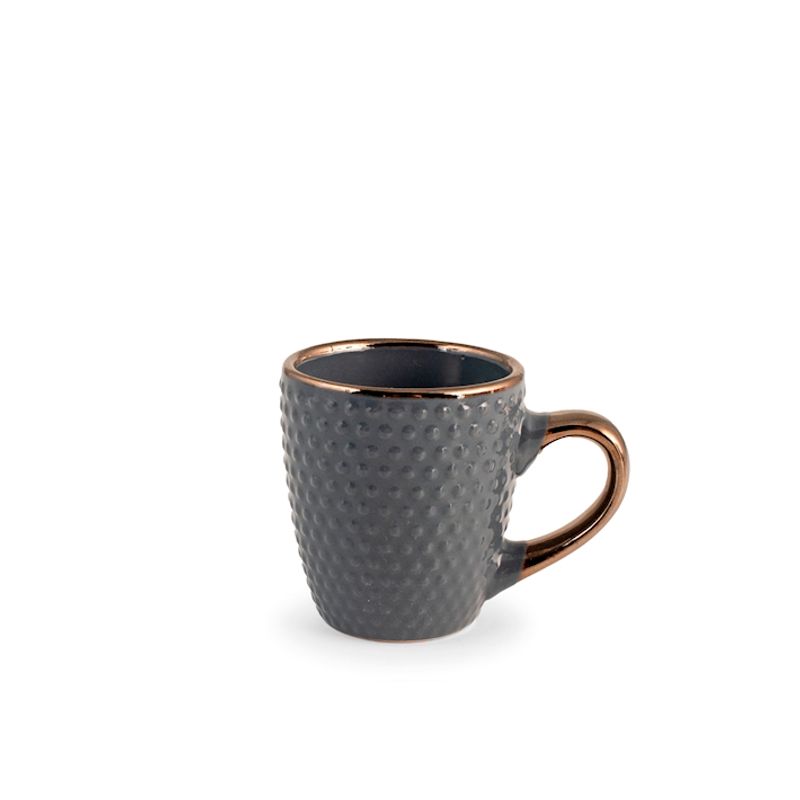Casa si Gradina - Bucatarie si vesela - Cani si pahare - Cani si cesti - Set 6 cani texturate, Dots, H&H, ceramica, culori asortate, 110 ml - Infinity.ro
