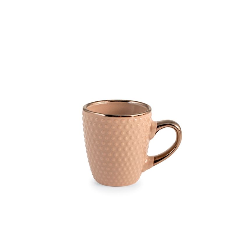 Casa si Gradina - Bucatarie si vesela - Cani si pahare - Cani si cesti - Set 6 cani texturate, Dots, H&H, ceramica, culori asortate, 110 ml - Infinity.ro