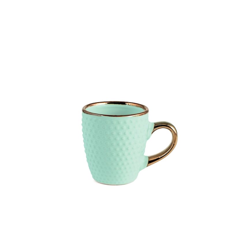 Casa si Gradina - Bucatarie si vesela - Cani si pahare - Cani si cesti - Set 6 cani texturate, Dots, H&H, ceramica, culori asortate, 110 ml - Infinity.ro