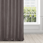 Casa si Gradina - Textile si covoare - Perdele si draperii - Draperii - Draperie ADELAIDE cu tesatura fina, cu aspect de piele de caprioara si un model fin, 140 x 250 cm, gri - Infinity.ro