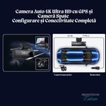 Auto si Moto - Electronice auto - Camere auto si DVR - Camera Auto Tripla de Bord SafePro 6 in 1, 4K UHD, Night Vision,GPS,WIFI,WDR, G-Senzor, Ecran IPS 3.16 Inch, Card 64 GB - Infinity.ro